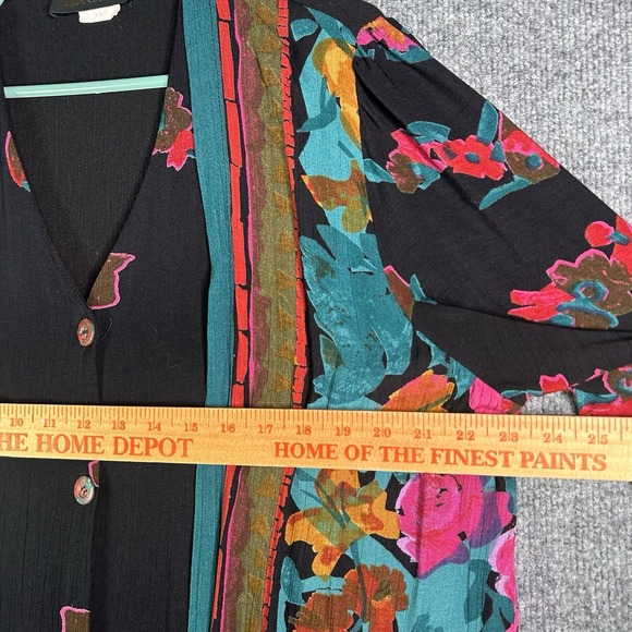 Vintage Lida Caputo Top Dress Floral Button Up Size 1x - Picture 10 of 11